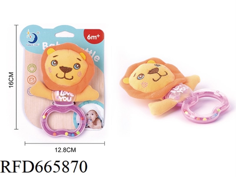 HAND-HELD RATTLE CLOTH LION
