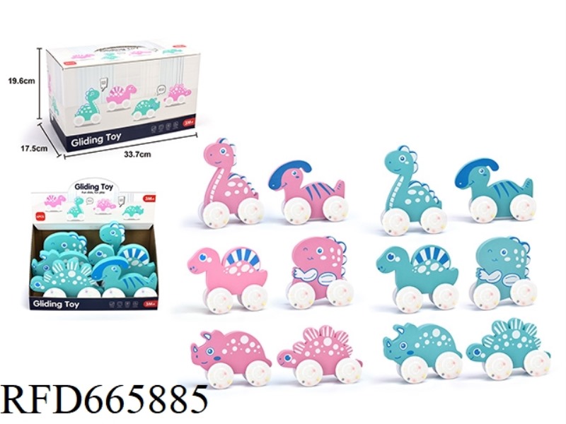 THE LITTLE DINOSAUR WEARS COLORFUL BEADS