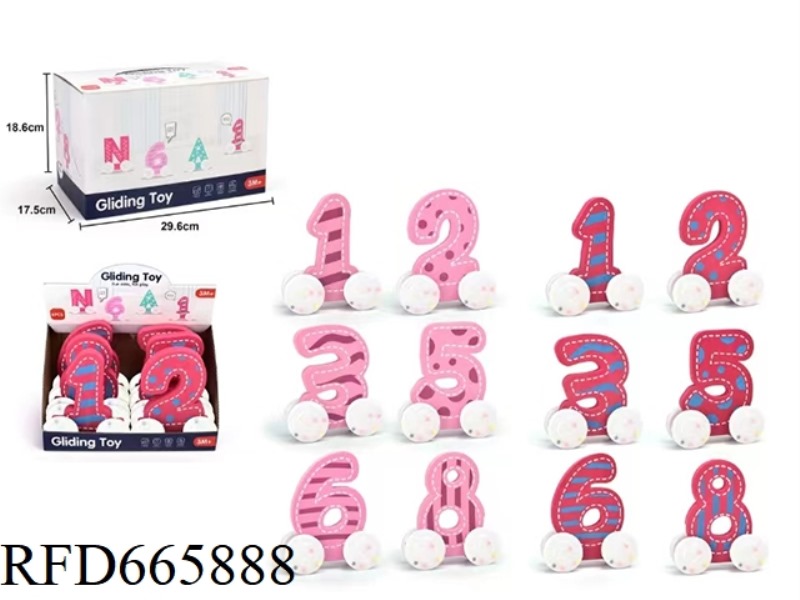 THE NUMBERS ARE ACCOMPANIED BY COLORED BEADS