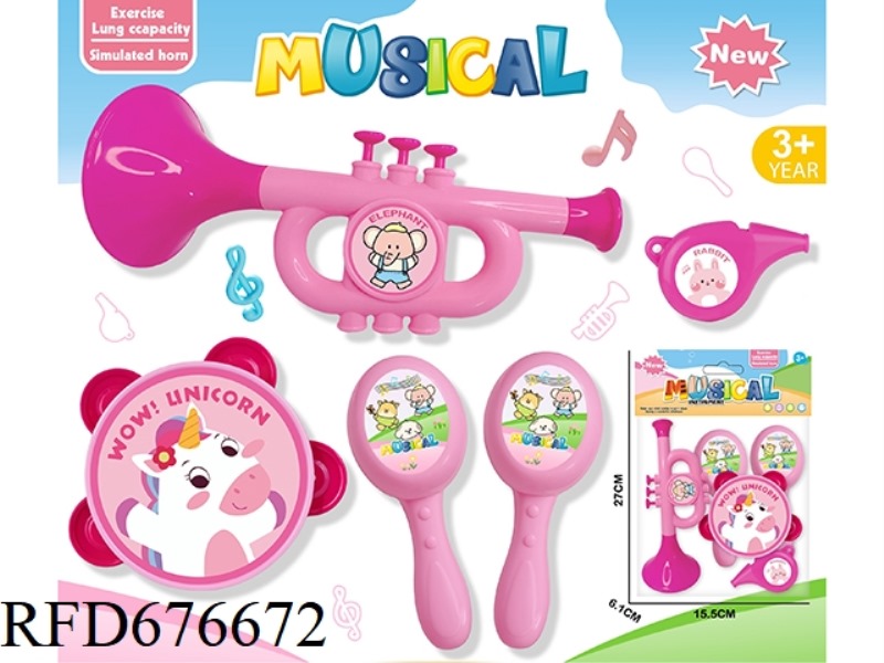 ANIMAL MUSICAL INSTRUMENT ENSEMBLE (PINK)