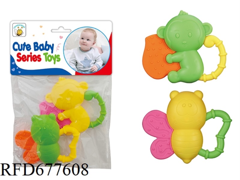 TOOTHED RATTLE (CAN BE BOILED IN WATER)
