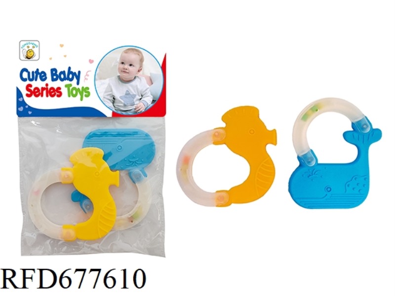 TOOTHED RATTLE (CAN BE BOILED IN WATER)