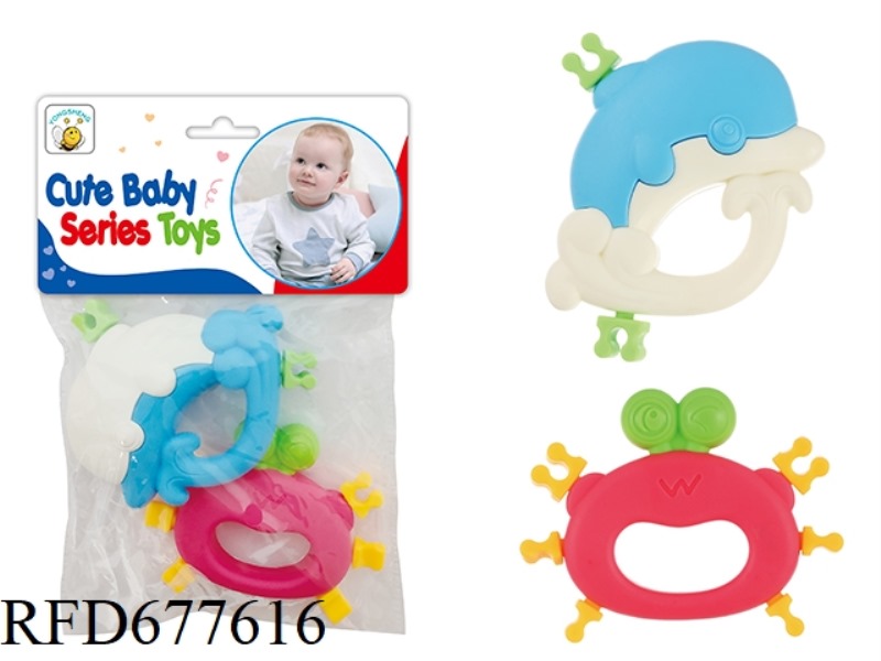 TOOTHED RATTLE (CAN BE BOILED IN WATER)