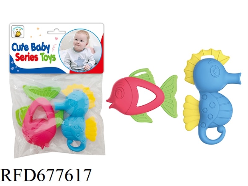 TOOTHED RATTLE (CAN BE BOILED IN WATER)