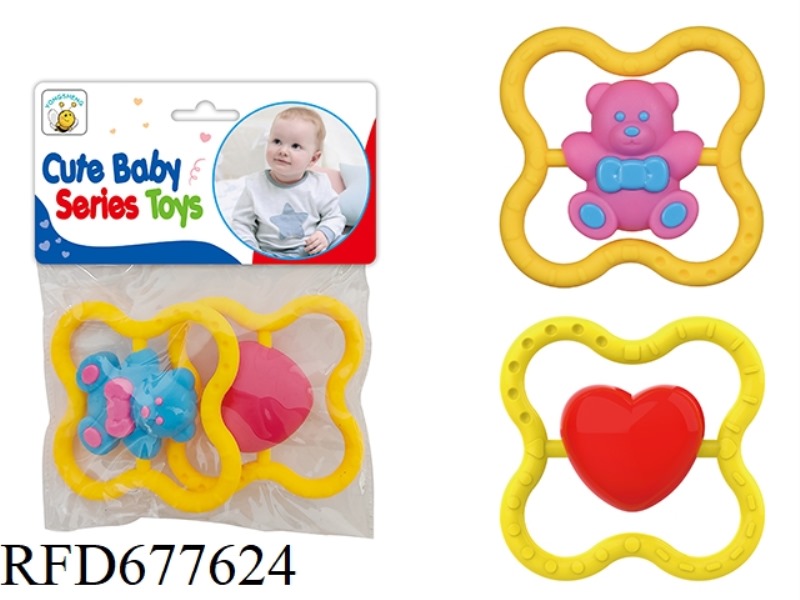 TOOTHED RATTLE (CAN BE BOILED IN WATER)