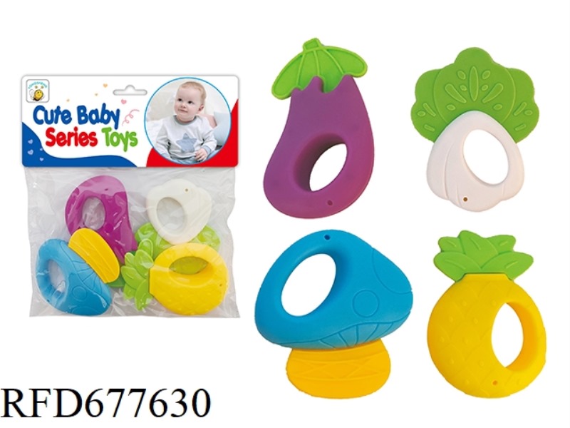 TOOTHED RATTLE (CAN BE BOILED IN WATER)