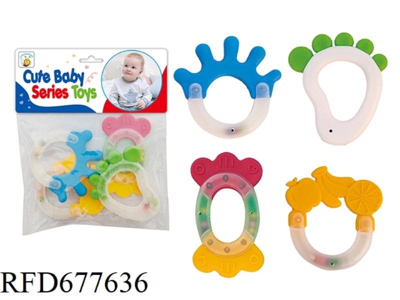 TOOTHED RATTLE (CAN BE BOILED IN WATER)