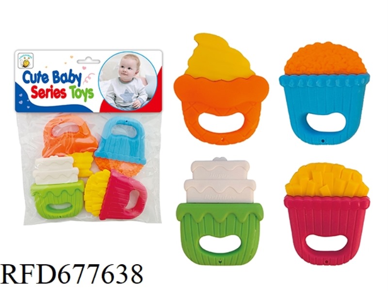 TOOTHED RATTLE (CAN BE BOILED IN WATER)