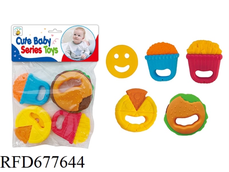 TOOTHED RATTLE (CAN BE BOILED IN WATER)
