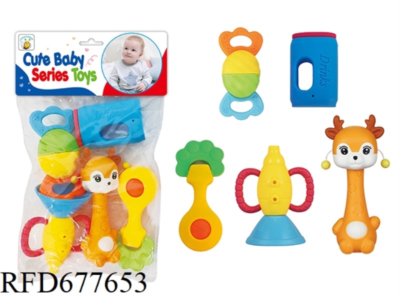 TOOTHED RATTLE (CAN BE BOILED IN WATER)