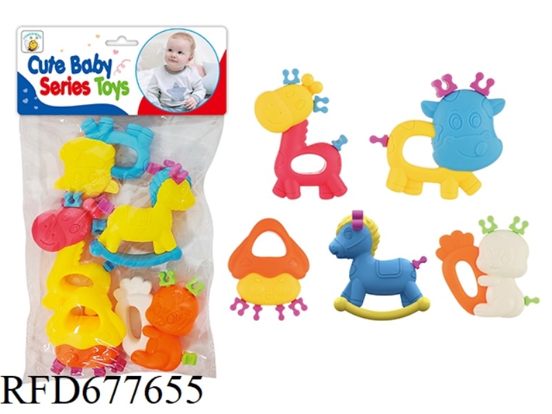 TOOTHED RATTLE (CAN BE BOILED IN WATER)