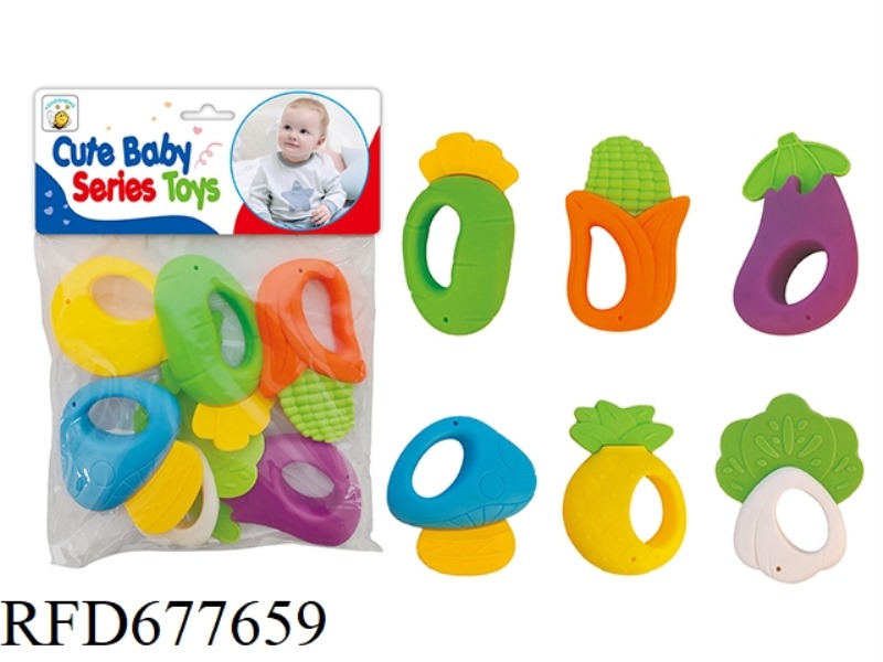 TOOTHED RATTLE (CAN BE BOILED IN WATER)