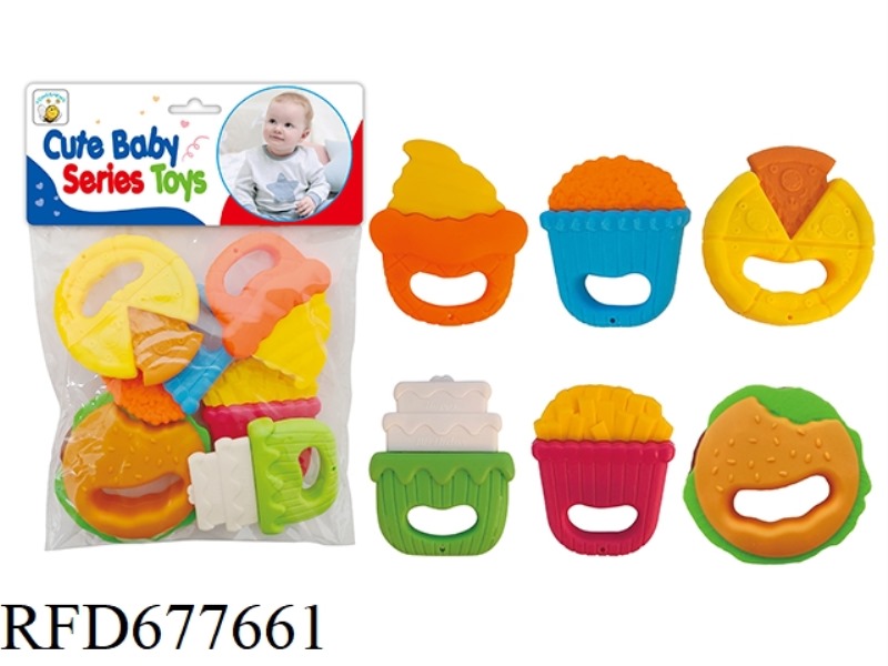 TOOTHED RATTLE (CAN BE BOILED IN WATER)