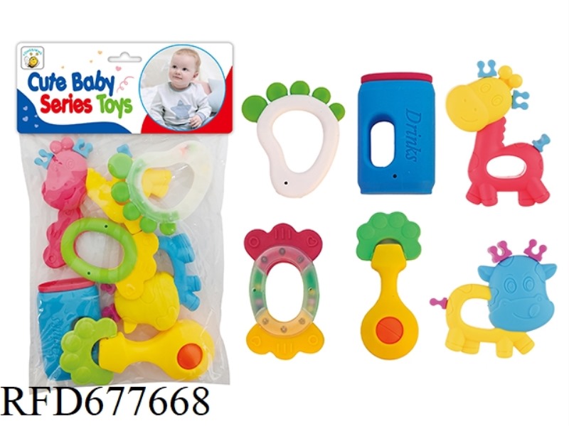 TOOTHED RATTLE (CAN BE BOILED IN WATER)