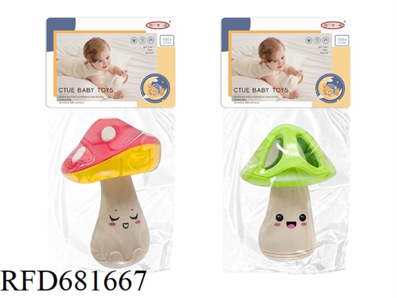 2 MUSHROOM RATTLES
