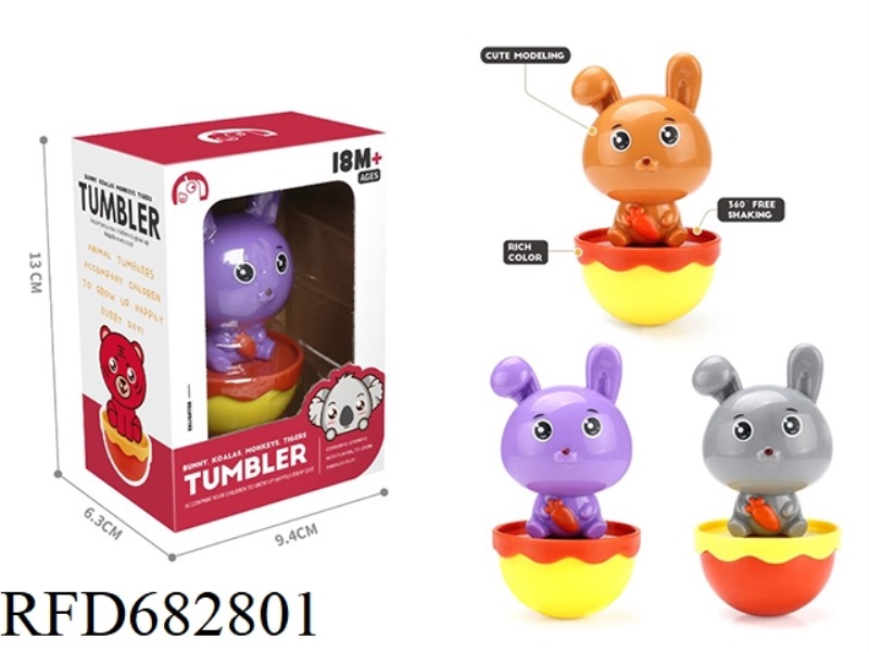 RABBIT, UNTOPPLING DOLL, BABY GRASPING, EDUCATIONAL AND EDUCATIONAL TOY