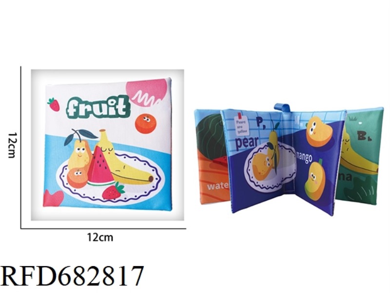 BABY EARLY EDUCATION CLOTH BOOK FRUIT TYPE