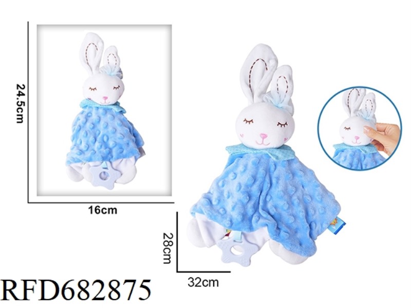BLUE RABBIT BABY SOOTHING TOWEL PLUSH DOLL