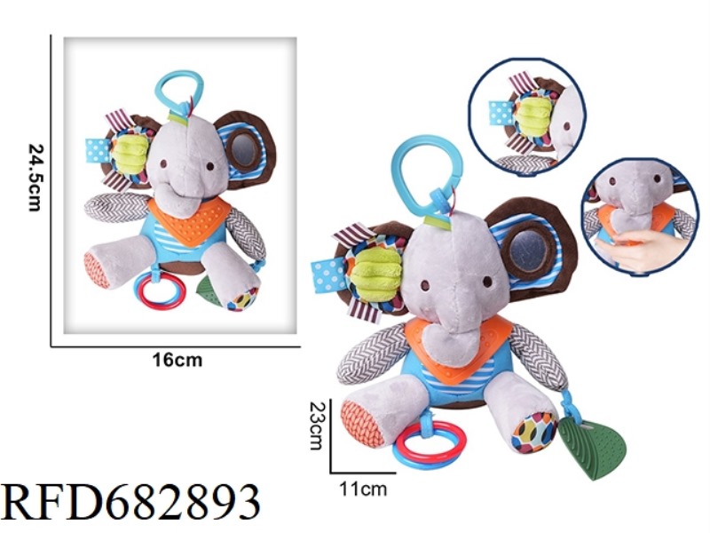 PLUSH SCARF MONKEY STROLLER, BEDSIDE PENDANT, BELL-RINGING BABY TOY