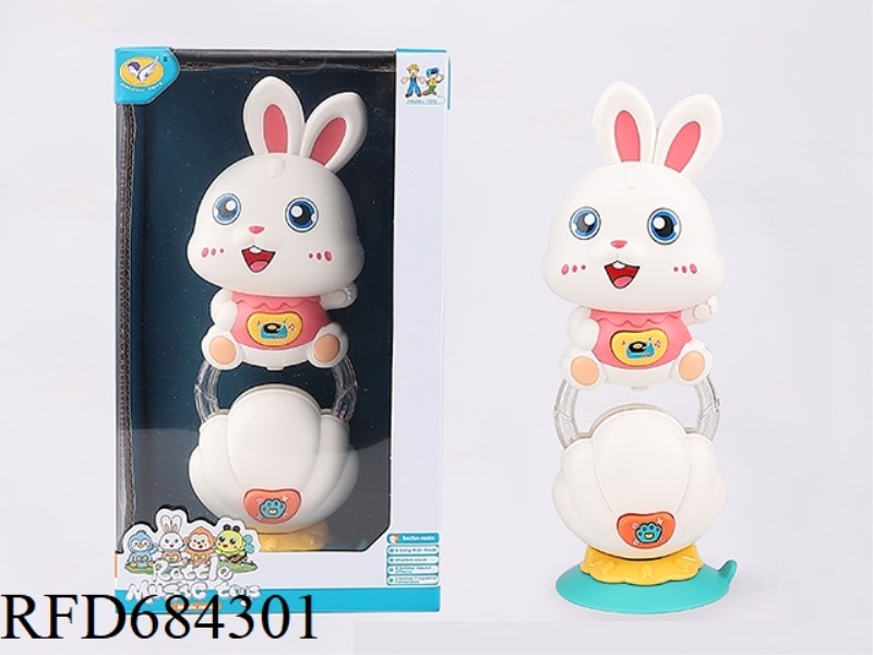 SHELL SUCTION CUP + CARTOON MUSIC RABBIT BELL RINGING