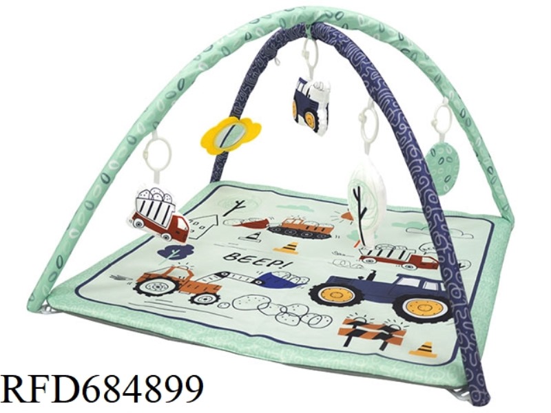 SQUARE TRAFFIC-THEMED BABY FITNESS BLANKET