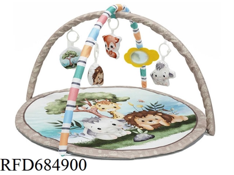 CIRCULAR ANIMAL-THEMED BABY FITNESS BLANKET