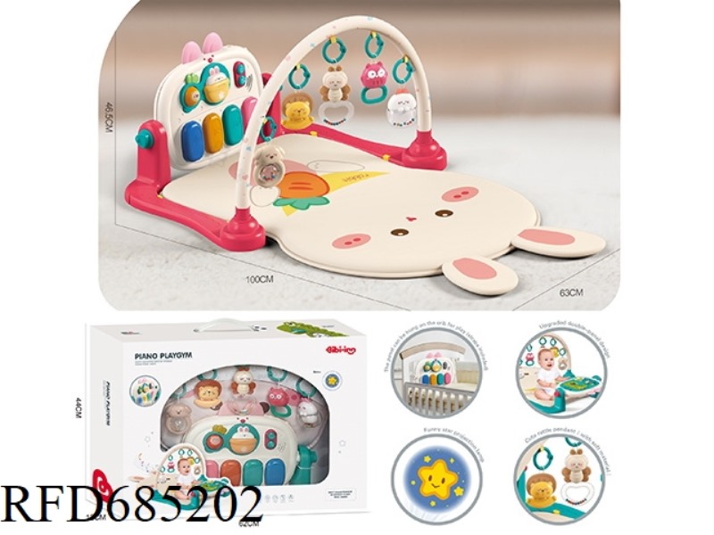 THE CUTE AND FUN RABBIT PEDALS THE PIANO