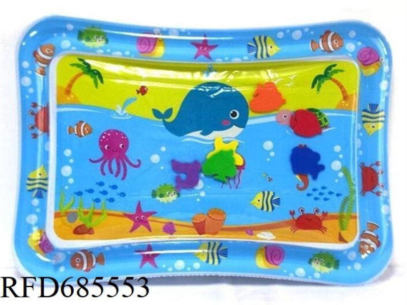 CHILDREN'S EDUCATIONAL INFLATABLE WHALE-SHAPED WATER PAD