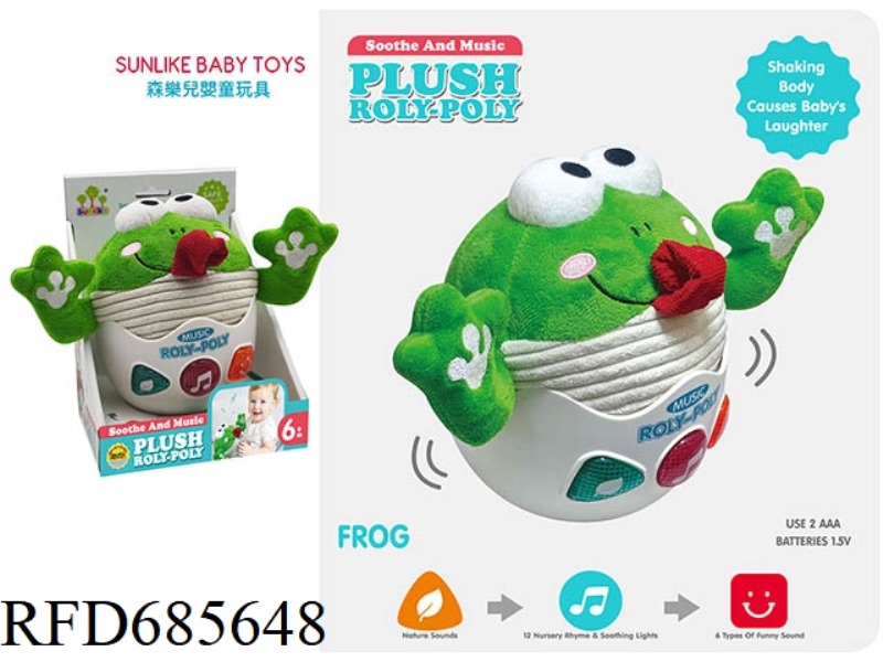 SOUND AND LIGHT SOOTHE THE UNTOPPLEABLE FROG
