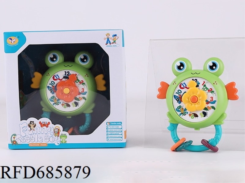 FROG RATTLE (YELLOW/ORANGE MIXED COLOR)