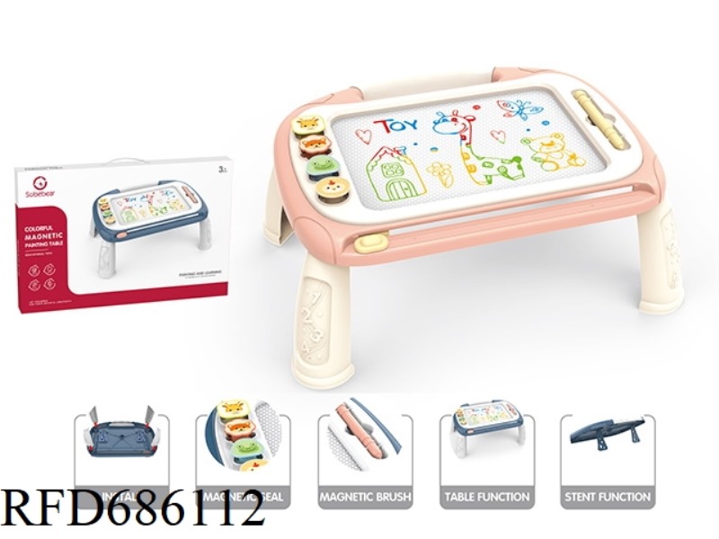 COLORFUL LARGE DRAWING BOARD + FEET