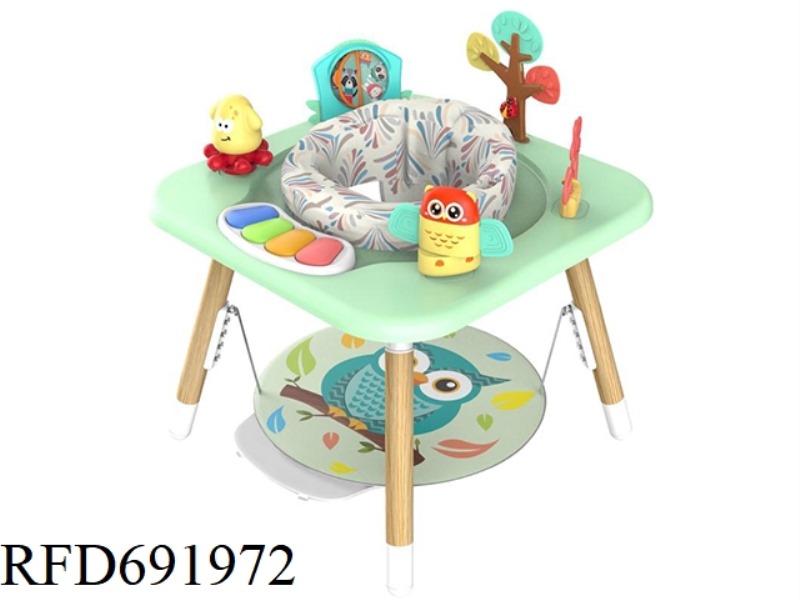 WOOD GRAIN THREE-STEP MULTI-FUNCTIONAL JUMPING CHAIR (UV PRINTING PROCESS)