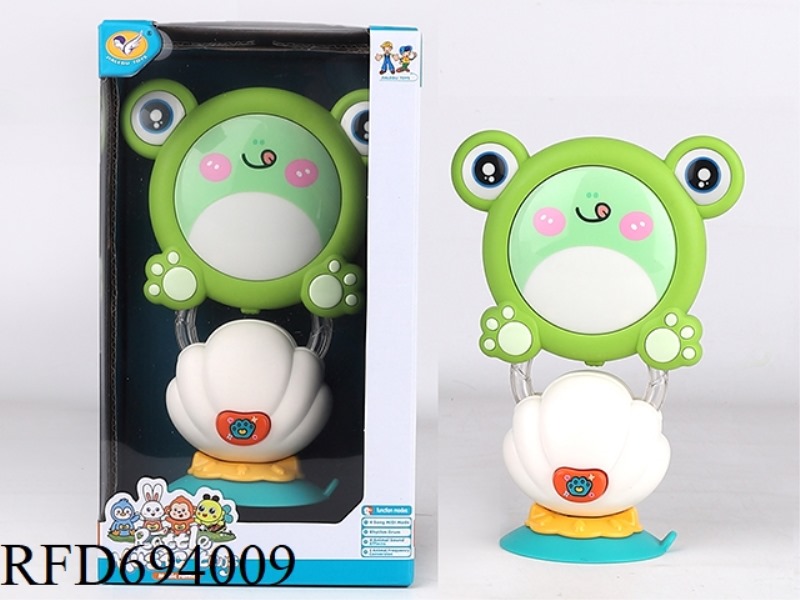 SHELL SUCTION CUPS + CARTOON MUSIC FROG RATTLE BELLS
