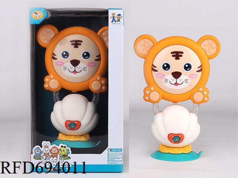 SHELL SUCTION CUPS + CARTOON MUSIC TIGER BELL RINGING