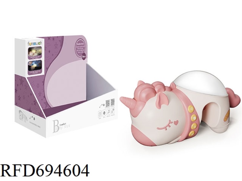 BABY SOOTHING NIGHT LIGHT BED BELL (UNICORN)