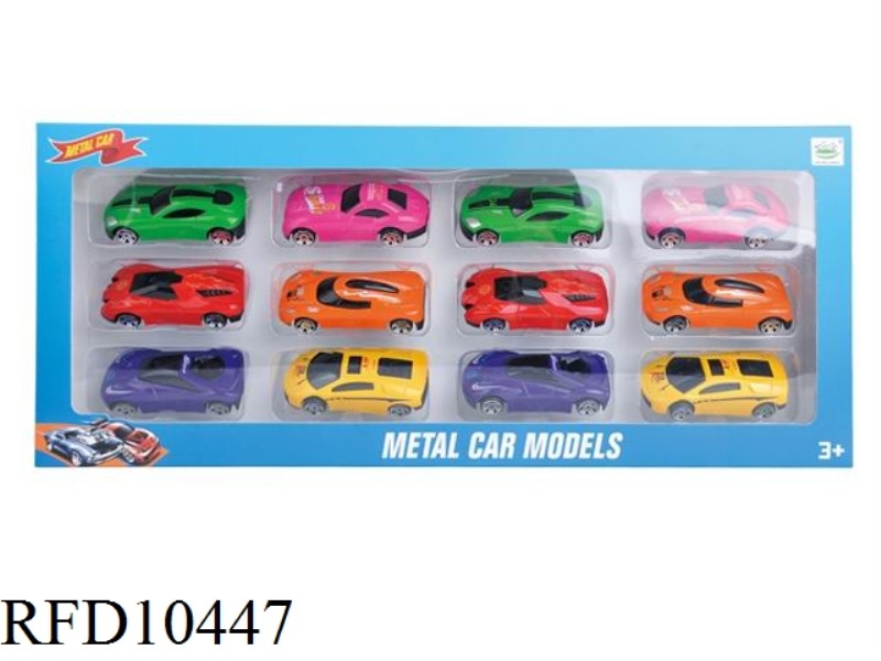 ALLOY SLIDE RACING CAR 6PCS