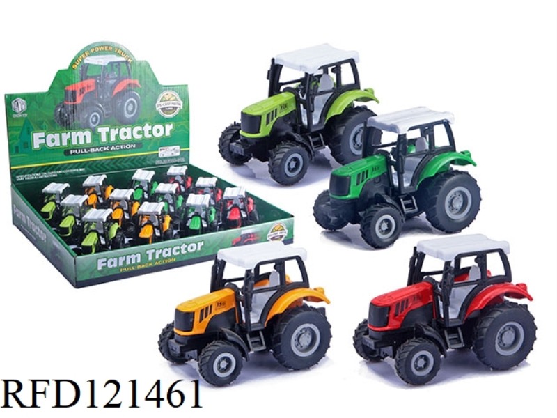 ALLOY PULLBACK FARMER CART 12PCS/DISPLAY BOX