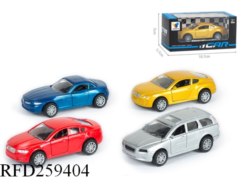 1:50 PULL BACK SIMULATION ALLOY CAR(1PCS,4 ASST)CAN OPEN THE DOOR
