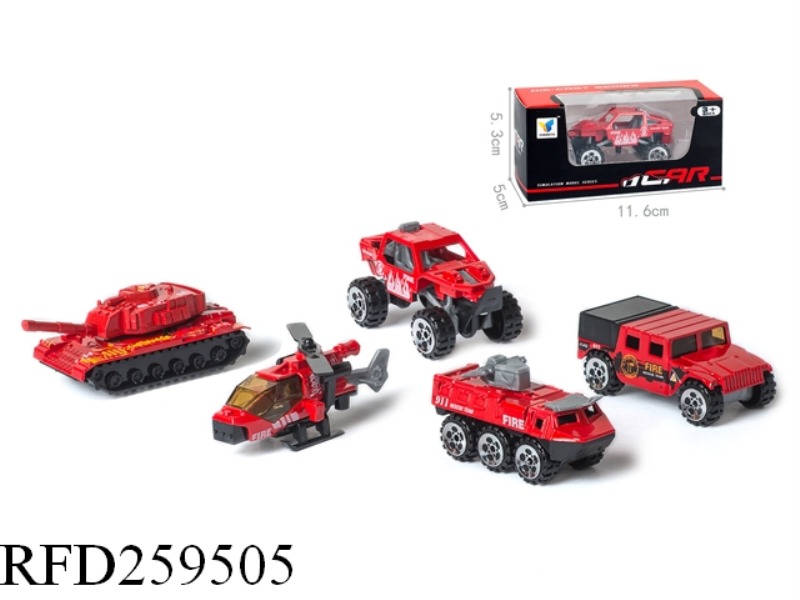 SLIDE ALLOY FIRE ENGINE(1PCS,11 ASST)