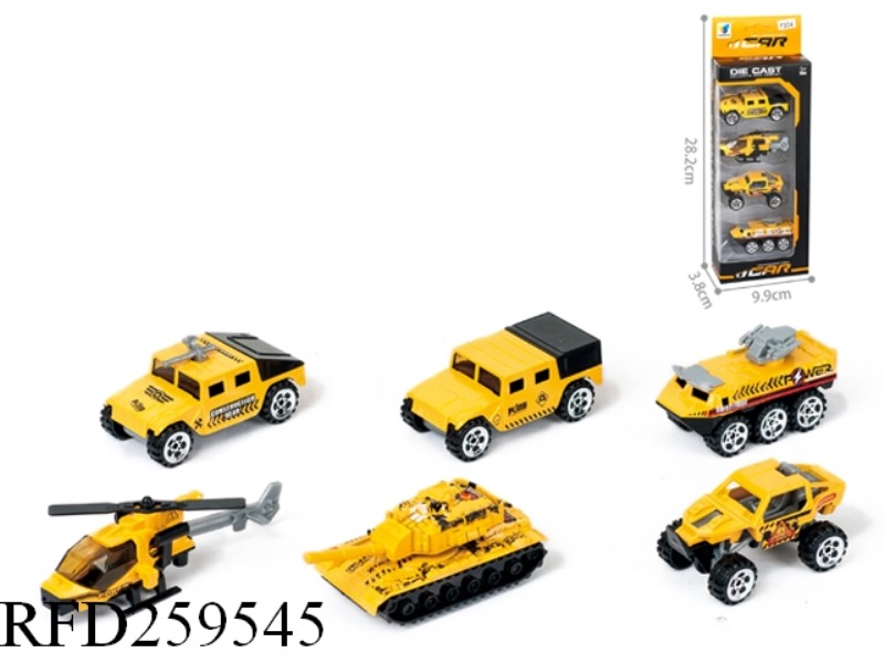 SLIDE ALLOY SHOP TRUCK(4PCS,5 ASST)