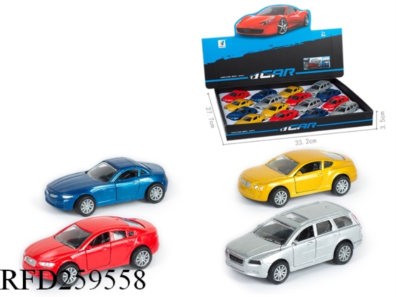 1:50 PULL BACK SIMULATION ALLOY CAR(16PCS,4 ASST)CAN OPEN THE DOOR