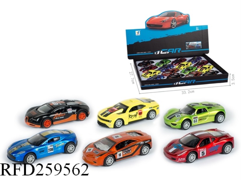 1:50 PULL BACK ALLOY RACING CAR(16PCS,6 ASST)