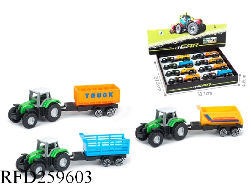 SLIDE ALLOY FARM TRACTOR(8PCS)