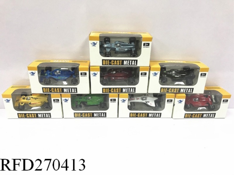 1:64 ALLOY SLIDE F1 CAR(8 ASST)