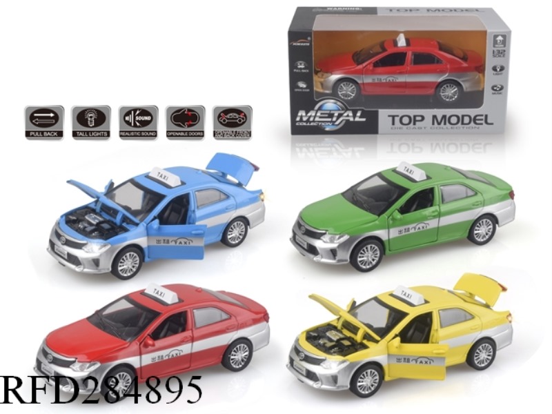 1:32 ALLOY TAXI WITH SOUND AND INTELLIGENT SWITCH