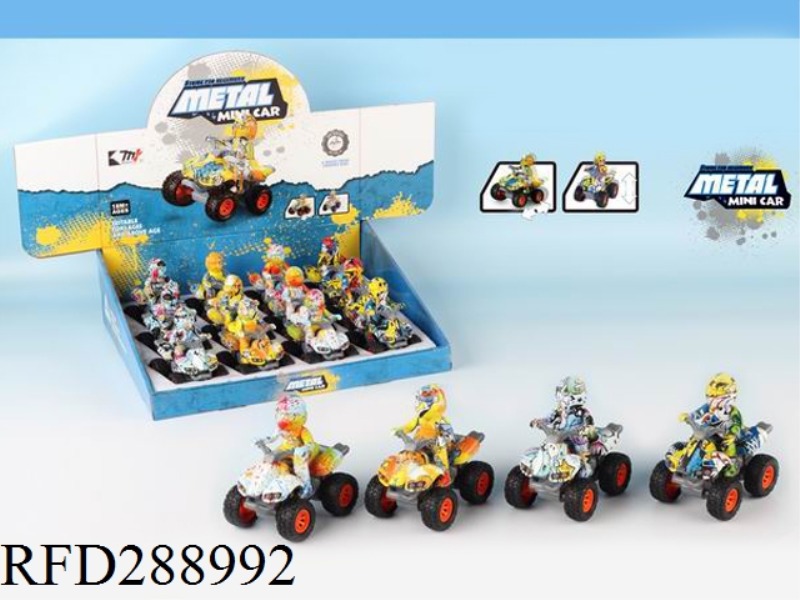 INERTIAL GRAFFITI ALLOY VEHICLE (12PCS)