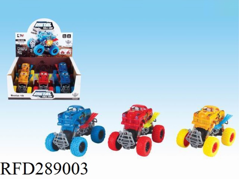 FRICTION ALLOY SUV WITH LIGHT AND SOUND (6PCS)