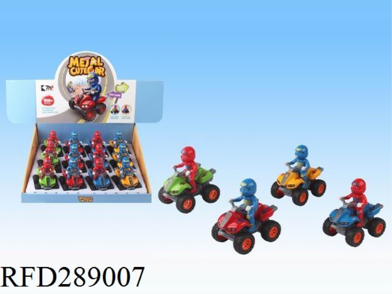 FRICTION ALLOY SANDBEACH MOTORCYCLE WITH PEOPLE (12PCS)
