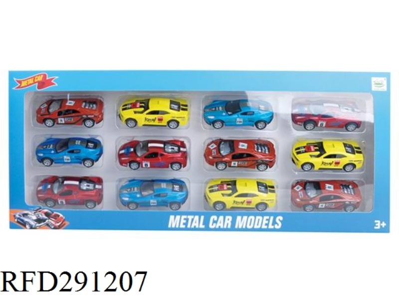 ALLOY PULL BACK RACING CAR 4PCS