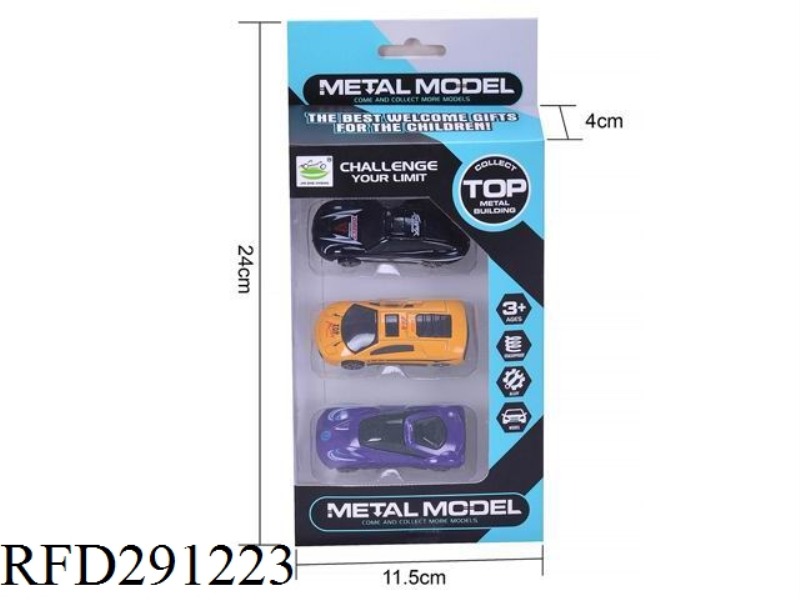 ALLOY SLIDE CAR 8PCS